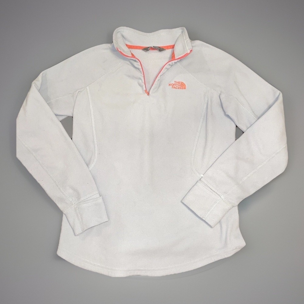 The North Face Women's Lightweight White Fleece Jacket - Size Medium